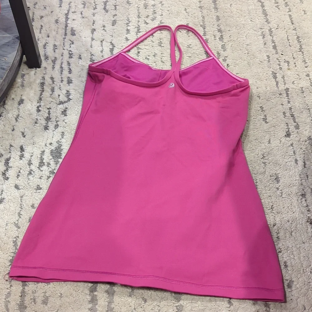 Lululemon Power Y Tank *Luon Raspberry - Picture 7 of 8